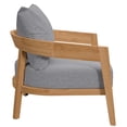 thumbnail image 2 of Brisbane Teak Wood Outdoor Patio Armchair Natural Gray EEI-5602-NAT-GRY, 2 of 8