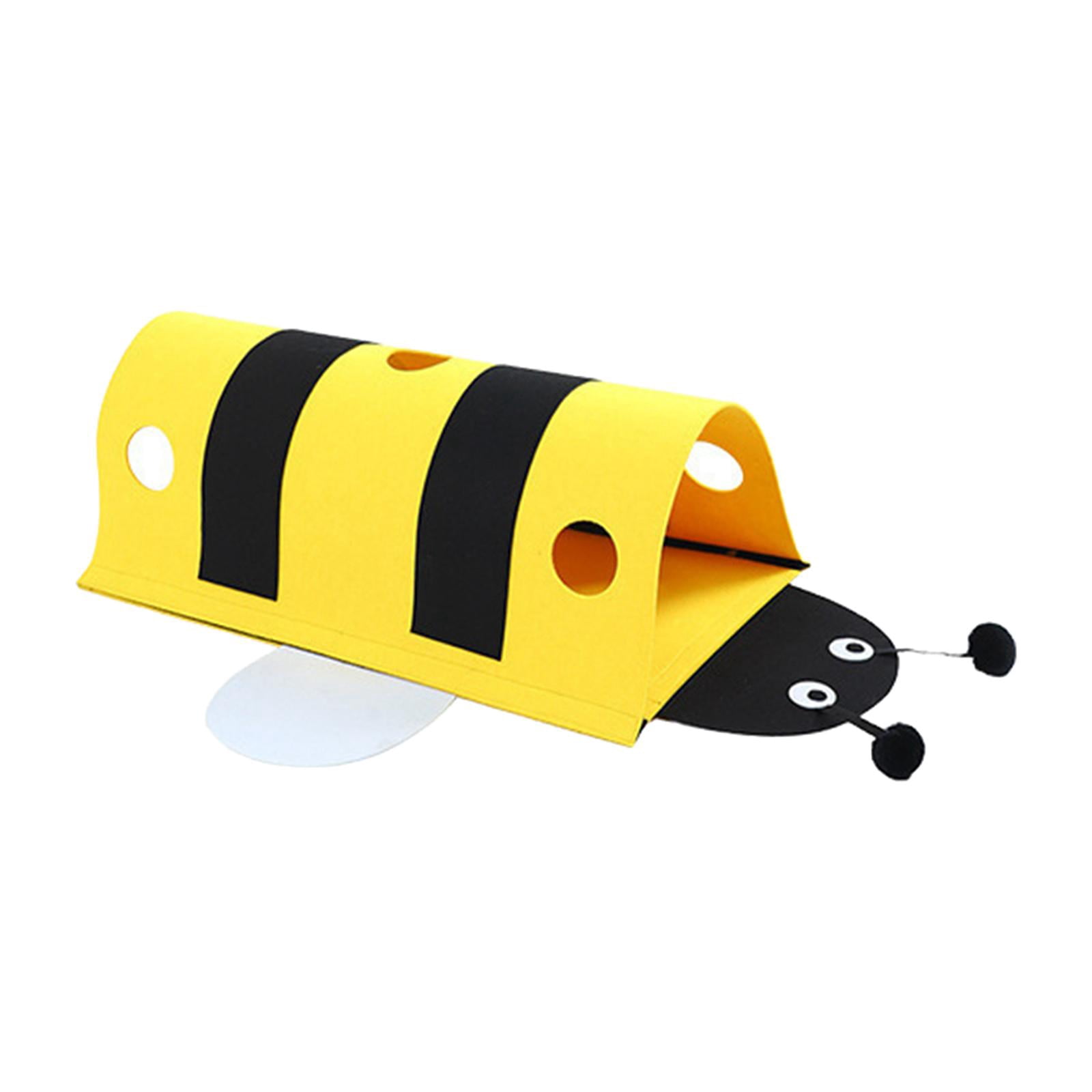 Bvdfgk Cat Tunnel Bee Shaped Cat Toy, Pet Interactive Toy, Indoor Bed Cute Cat Tube for