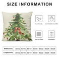 thumbnail image 5 of Qinduosi Watercolor Christmas Tree Pillow Covers In Green Xmas Tree Decorative Pillow Cases with Zipper Set of  Christmas Decorations Indoor Home Decor for Winter Holiday Room Bedroom Cushion Outdoor, 5 of 5