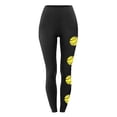 thumbnail image 3 of Sakmal High Waisted Leggings Women Trendy Soft Stretchy Black Yoga Pants Baseball Print Gym Long Leggings, 3 of 4
