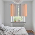 thumbnail image 5 of LightSalmon Gray Ombre Kitchen Curtains Small Short 39 Inch Length, Modern Gradient Abstract Art Grommet Top Bedroom Living Room Curtains, Light Filtering Cafe Curtain Drapes 2 Panels Set 55''x39'', 5 of 9