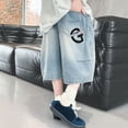 thumbnail image 2 of Caixia Boy's Jean Shorts Baggy Denim Shorts Casual Summer Cargo Jorts | Wide Leg Boys Jorts with Pockets, 2 of 6