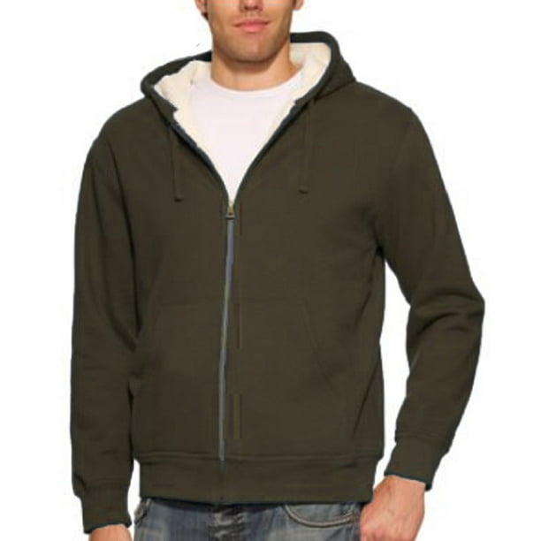 bolt fleece coffee brown frontzip hoodie