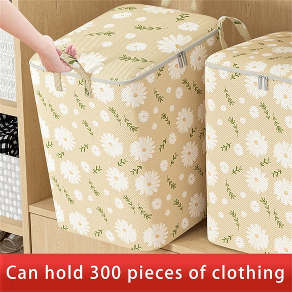 BCZHQQ 18L Moving Bags,Moving Supplies,Moving Boxes,College Packing Storage Boxes with Lids Alternative,Heavy Duty Dorm Organizer Tote,Extra Large,Sturdy Handles,Zipper,Summer Clearance