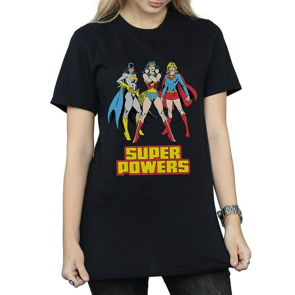 DC Super Héros Filles Femmes Super Pouvoir Groupe Coton Petit Ami T-Shirt