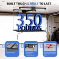 thumbnail image 2 of QinaQin Ceiling Storage Rack, 4x4 FT Overhead Garage Lifting Rack with Adjustable Height and 350 lbs Capacity, 2 of 7