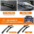 thumbnail image 3 of 2pcs For Mercedes Benz CLS Class W219 W218 W257 2004-2023 Front Windshield Wiper Blades 2005 2018 Windscreen Window Accessories, 3 of 8
