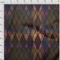 thumbnail image 4 of oneOone Polyester Spandex Brown Fabric Argyle Sewing Craft Projects Fabric Prints By Yard 56 Inch Wide, 4 of 4