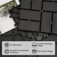 thumbnail image 3 of Gzxs 9 Pcs Interlocking Deck Tiles, 12" x 12" Waterproof Patio Plastic Flooring Tiles, All Weather Composite Decking Tiles for Balcony, Backyard, Indoor and Outdoor (Gray), 3 of 5