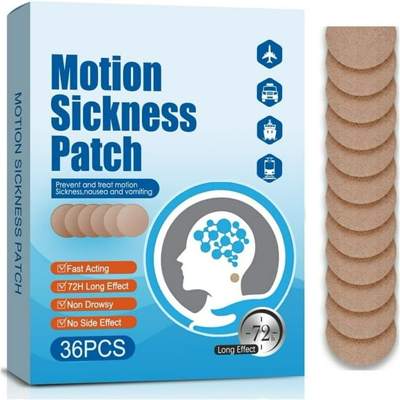 Lindbes Motion Sickness Patches & Sea Sickness Bands for The Relief of Nausea and Vertigo in Adults and Kids from Travel of Cars Ships Airplanes & Other Forms of Transport Movement