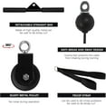 thumbnail image 5 of Fitness Pulley System For Full Body Workout, Detachable Handles & Exercise Modes, Professional Grade Components For Home Gym, Easy To Assemble Portable Lat Pulldown Biceps Curl, 5 of 5