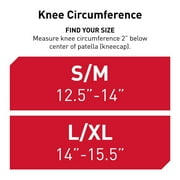 McDavid Knee Compression Knit Sleeve W/ Gel Buttress and Stays, S/M