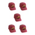 thumbnail image 1 of relayinert Sun Protection Baseball Cap For Kids – Stay Protected And Stylish Under Sun Breathable Polyester Kids Baseball Cap wine red 5Set, 1 of 6