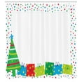 thumbnail image 3 of Ambesonne Party Shower Curtain, Christmas New Year, 69"Wx75"L, Multicolor, 3 of 3