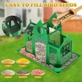 thumbnail image 5 of Solar Bird Feeders House for Outside Hanging, Metal Wild Bird Feeder for Outdoors Large Capacity Cardinal Birdfeeder Birdhouses Metal Bird Feeding Station Green, 5 of 12