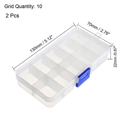 Component Storage Box Pp Adjustable 10 Grids Electronic