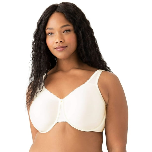 Bra Wacoal Basic Beauty, figura completa, sin forro, con aros, 36 C, color marfil