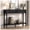 Black, variant on JOINICE Farmhouse Entryway Table with Drawers and Shelf,Long Console Table with Wood Leg,Sofa Table for Living Room,Hallway,White