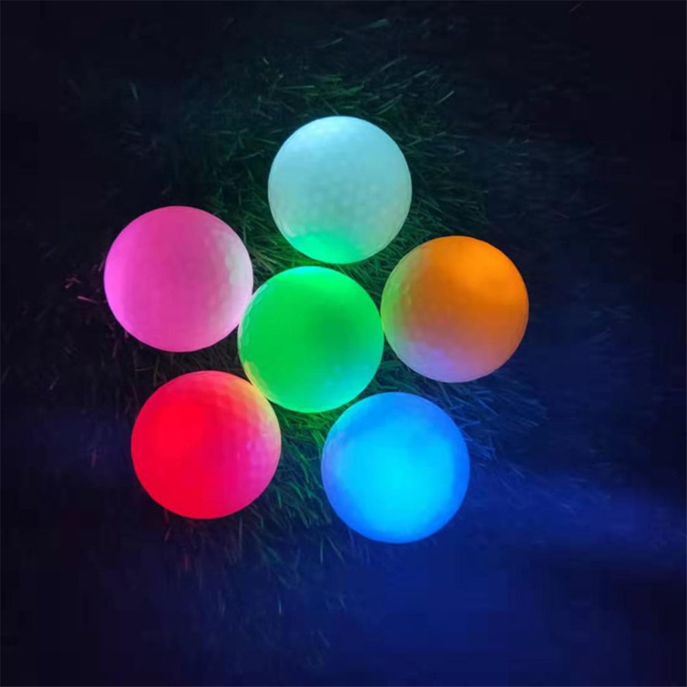 Glow in The Dark Golf Balls Light up Led Golf Balls Night Golf Gift Sets for Men Kids Women 6 Pack (6 Colors in one)