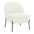 thumbnail image 5 of SAFAVIEH Brax Tufted Petite Slipper Chairs, Cream/Black (21.4 in. W x 25.7 in. D x 26 in. H), 5 of 12