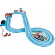 Carrera FIRST Mario Kart Beginner Battery Operated Slot Car Race Track Set featuring Mario versus Luigi