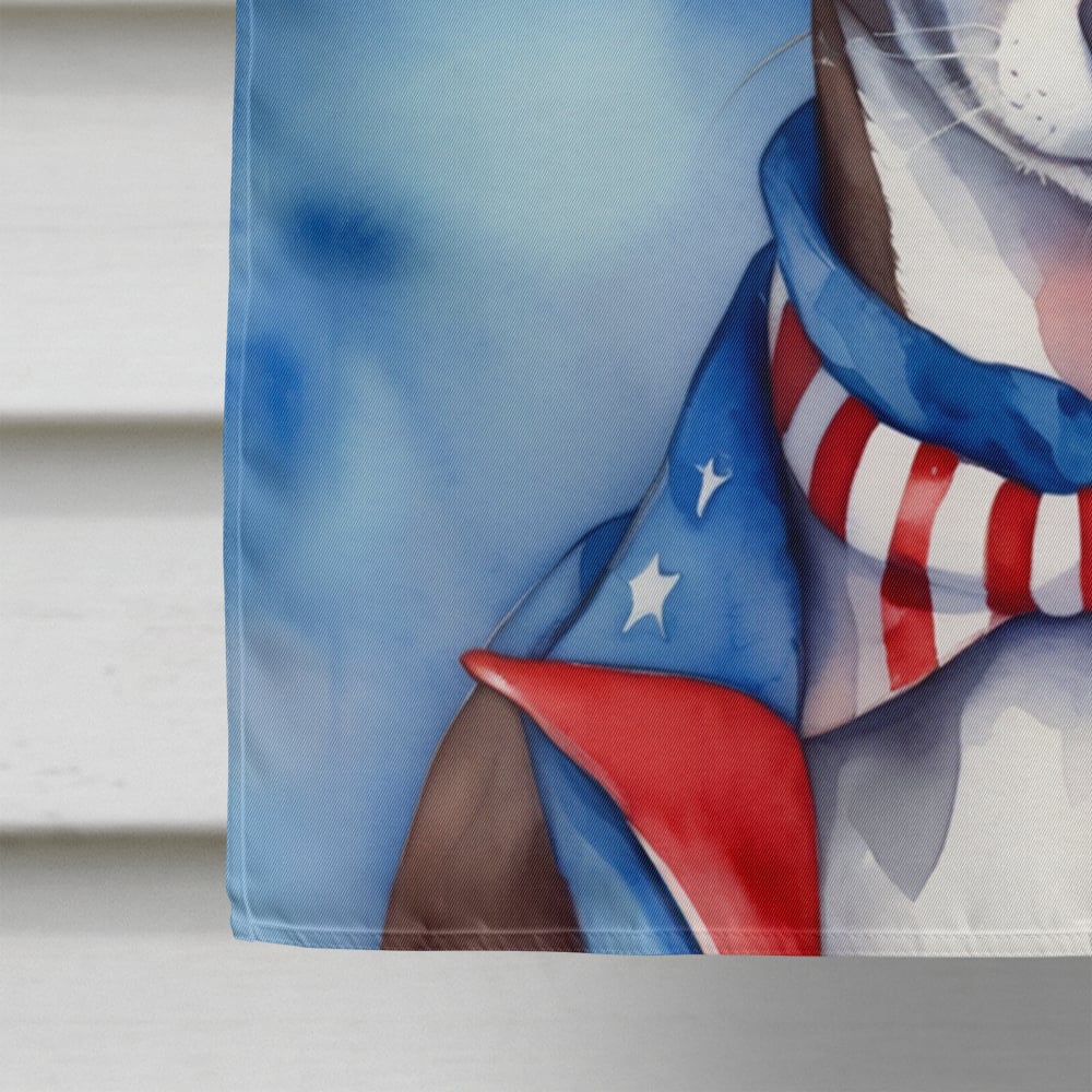 Italian Greyhound Patriotic American House Flag 28 in x 40 in