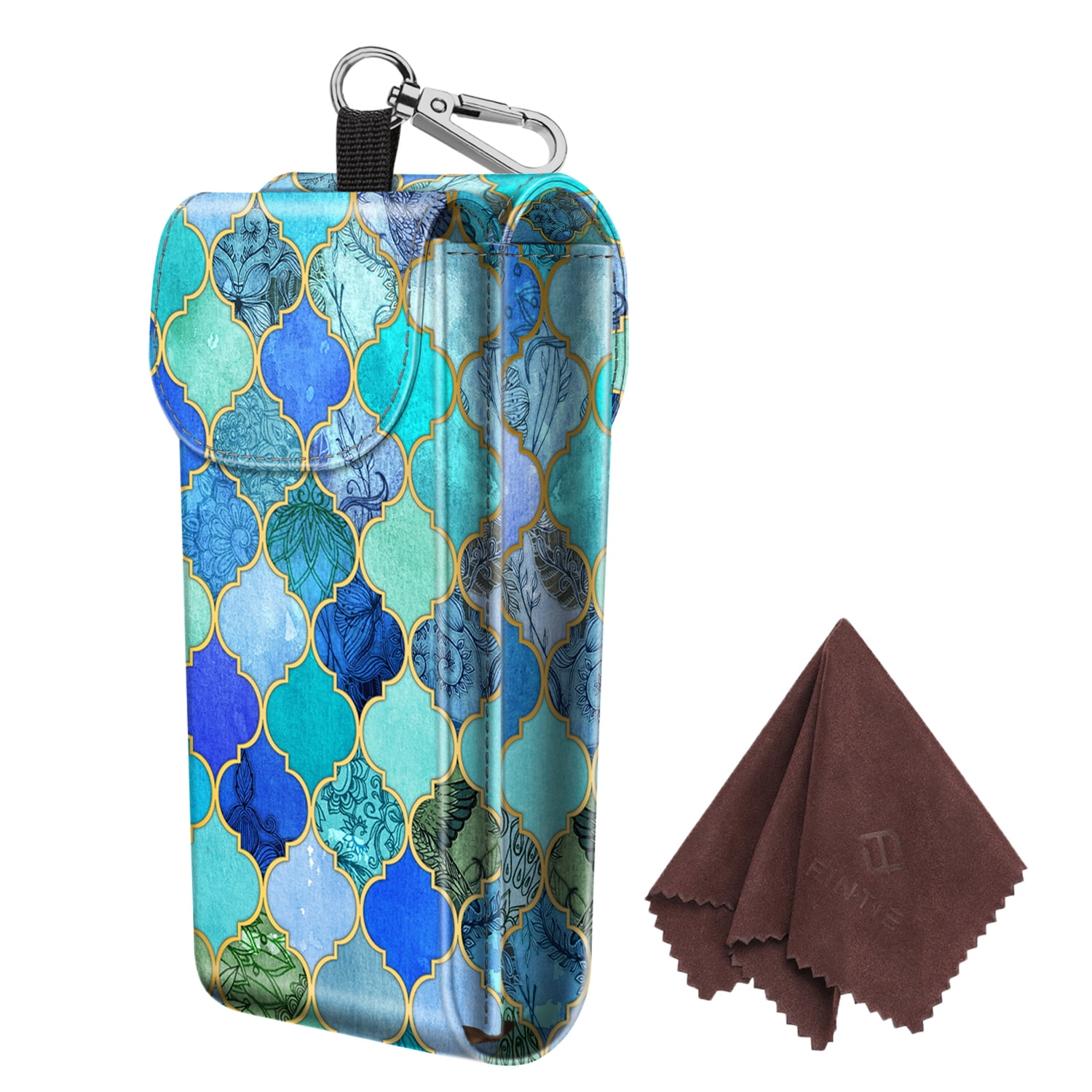 Double Eyeglasses Case, Fintie PU Leather Portable Sunglasses Pouch