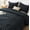 Black, variant on Sleep Zone Queen Washed Microfiber Comforter Set, Black, Soft & Breathable