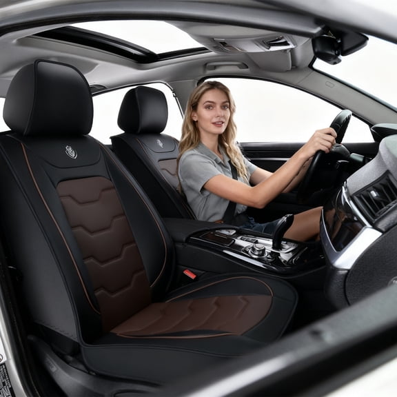 for HYUNDAI SONATA 2000-2026 Car Seat Cover, Car Seat Covers, Waterproof PU Leather 5 Seats Full Set Easy to Clean and Install Suitable for All Seasons, Pet Car Seat Covers