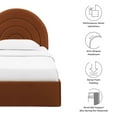 thumbnail image 2 of Solana Twin Platform Bed in Rust, 2 of 9