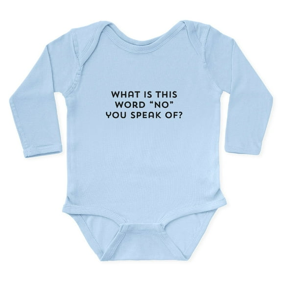 CafePress - What Is This Word NO You Speak Of? Body Suit - Long Sleeve Cotton Baby Bodysuit
