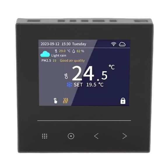 Smart Thermostat WIFI Temperature Controller with LCD Color Display for Wall Oven 110-240V Multi-functional Programmable Phone APP Controlled Unit 10 x 10 x 7 inches / 25.4 x 25.4 x 17.8 cm