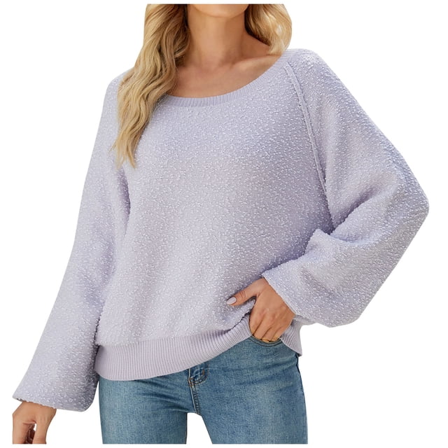Blusa informal de manga larga con cuello redondo y manga larga para mujer Fridja hjk1632