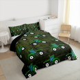 thumbnail image 3 of Feelyou Green Tractor Child Full Size Comforter Sets, Cartoon Vehicle Print Bedding Comforter Set, Rustic Excavator Reversible Bedding Sets, Super Cozy Room Decor, 3-Piece, 3 of 8