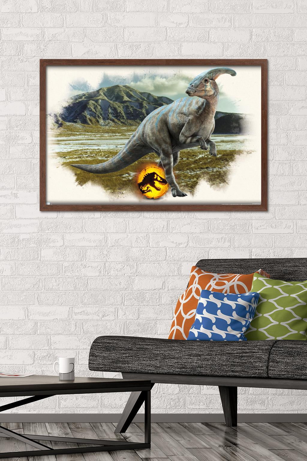 Jurassic World: Dominion - Parasaurolophus Focal Wall Poster, 22.375" x 34" Framed