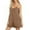 Khaki 3, variant on Ltctricy Womens Summer Casual Rompers Loose Comfy Sleeveless Spaghetti Strap Shorts Jumpsuit with Pockets