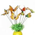 thumbnail image 3 of 12PC Butterfly Garden Stakes for Outdoor Decor, Yard Art, Flower Bed and Planter Decorations,Blue,Yellow, 3 of 5