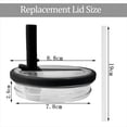 thumbnail image 4 of LILELIS Couvercle de Paille Rabattable de Remplacement pour Gobelet de 30 Oz Couvercle de Paille Rabattable Étanche Réutilisable pour Tasse Rose 9X9X3, 4 of 5