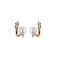 thumbnail image 5 of Or rose s925 argent aiguille conception perle boucles d'oreilles femmes haut de gamme lumire luxe t boucles d'oreilles boucles d'oreilles------Producto, 5 of 5