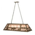 thumbnail image 4 of Meyda Tiffany 50019 Long Buffalo At Lake 6 Light 48" Wide Linear Pendant - Copper, 4 of 6