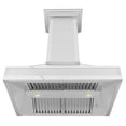 thumbnail image 4 of ZLINE 36" Designer Series Ducted Wall Mount Range Hood in Fingerprint Resistant Stainless Steel with Mirror Accents (655MR-36), 4 of 5
