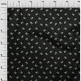 thumbnail image 2 of oneOone Cotton Jersey Black Fabric Leaves & Flower Floral Quilting Supplies Print Sewing Fabric By The Yard 58 Inch Wide, 2 of 4