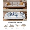 thumbnail image 3 of Blue Eucalyptus Sofa Couch Covers for Dog,Washable Sectional Couch Slipcoverfor Loveseat with Tassels,Watercolor Floral Spring Botanical Plant Non Slip Sofa Throw Cover Blanket Large 71''x102'', 3 of 8