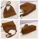 thumbnail image 3 of Bolsas De Hombro Bolso de hombro retro de pana para mujer, bolso de compras informal, bolso de mano (marrón), 3 of 9