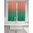 thumbnail image 2 of Red Green Ombre Living Room Curtains 2 Panel, Modern Art Gradient Orange Cafe Window Treatment, Extra Long Farmhouse Bedroom Bathroom Kitchen Curtains Drapes 104"x72", 2 of 6