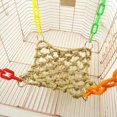thumbnail image 4 of Hanging Hemp Rope Hammock Swing For Bird Parrot Macaw African Greys Cockatoo, 4 of 5