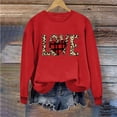 thumbnail image 1 of Meichang Sweatshirts à Col Rond pour Femmes, Sweatshirts de la Saint-Valentin, Imprimé Cœur d'Amour, Pull à Manches Longues, Décontracté, 1 of 4