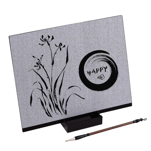 Reusable Buddha Board Artist Board Paint With Water Brush & Stand Release Pressure Relaxation Meditation Art Mindfulness Relaxing Gift For Children St