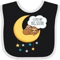 thumbnail image 3 of Inktastic I Love My Big Sister Boys or Girls Baby Bib, 3 of 4