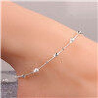 Bracelet De Cheville Acier Inoxydable 4 Bracelets De Cheville Femme - Cœur Et Papillon En Alliage Réglable Bracelet Cheville Femme Acier Inoxydable